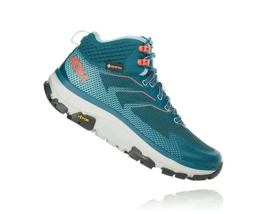 Hoka One One Wandelschoenen Dames - Toa Gore-Tex - Turquoise - IK5169740